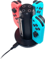 ready2gaming 4in1 LED töltőállomás Nintendo Switch 2 kontrollerhez - Fekete