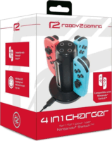 ready2gaming 4in1 LED töltőállomás Nintendo Switch 2 kontrollerhez - Fekete