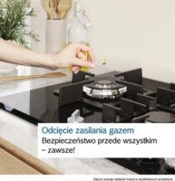 Bosch PPM9A6I40 Beépíthető 5 zónás Gáz Főzőlap - Fekete