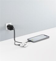 Goobay 75333 Dual Nano USB-C GaN Hálózati Gyorstöltő Adapter Készlet 35W - Fekete (2 darabos)