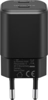 Goobay 75333 Dual Nano USB-C GaN Hálózati Gyorstöltő Adapter Készlet 35W - Fekete (2 darabos)