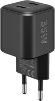 Goobay 75333 Dual Nano USB-C GaN Hálózati Gyorstöltő Adapter Készlet 35W - Fekete (2 darabos)