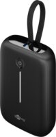 Goobay 76251 Powerbank integrált kábellel USB-C 10000mAh 20W - Fekete
