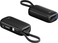 Goobay 76250 Powerbank integrált kábellel USB-C 5000mAh 20W - Fekete