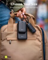 Goobay 76250 Powerbank integrált kábellel USB-C 5000mAh 20W - Fekete