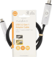 Nedis CCGL64655BK10 USB Type-C apa - HDMI apa Átalakító Adapter