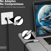 Digitus AK-300601-150-S USB-C 3.2 - S/FTP Patch Kábel 15m - Fekete