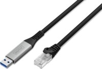 Digitus AK-300600-020-S USB-A 3.2 - RJ45 Patch Kábel 2m - Fekete