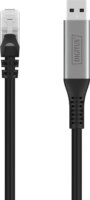 Digitus AK-300600-020-S USB-A 3.2 - RJ45 Patch Kábel 2m - Fekete