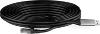 Digitus AK-300600-020-S USB-A 3.2 - RJ45 Patch Kábel 2m - Fekete