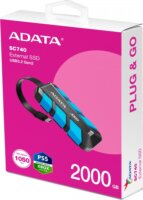 Adata 2TB SC740 USB-C 3.2 Külső SSD - Kék