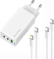 ColorWay 058PDCL USB-A / 2x USB-C Hálózati gyorstöltő szett 65W - Fehér