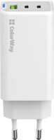 ColorWay 058PD USB-A / 2x USB-C Hálózati gyorstöltő 65W - Fehér