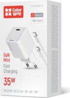 ColorWay 056PDC USB-C Hálózati gyorstöltő szett 35W - Fehér