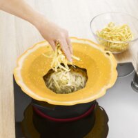 Charles Viancin Citrus Kiömlésgátló Szilikon fedő 30 cm - Narancssárga