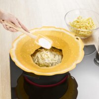 Charles Viancin Citrus Kiömlésgátló Szilikon fedő 30 cm - Narancssárga