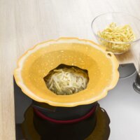 Charles Viancin Citrus Kiömlésgátló Szilikon fedő 30 cm - Narancssárga