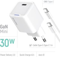 ColorWay 054PDC USB-C Hálózati gyorstöltő szett 30W - Fehér