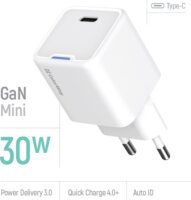 ColorWay 054PD USB-C Hálózati gyorstöltő 30W - Fehér