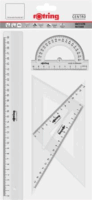 Rotring Műanyag 4 darabos vonalzó készlet - Több méret