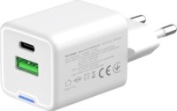 ColorWay 053PD USB-A / USB-C Hálózati gyorstöltő 30W - Fehér