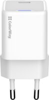 ColorWay 052PD USB-C Hálózati töltő szett 25W - Fehér