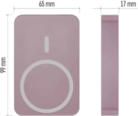 Emos WI 1046 Powerbank Type-C / 10000mAh 20W - Rózsaszín