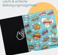 Pocketbook Comic 7,8" E-Book olvasó Tok - Mintás