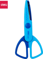 Deli 13,5 cm Tompa hegyű cikk-cakk olló - Többféle