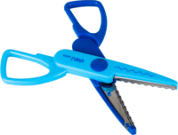 Deli 13,5 cm Tompa hegyű cikk-cakk olló - Többféle