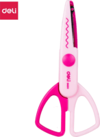 Deli 13,5 cm Tompa hegyű cikk-cakk olló - Többféle