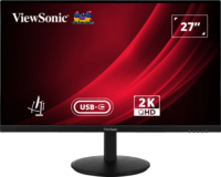 ViewSonic 27" VG2709U-2K 16:9 QHD IPS LED Ívelt Monitor - Fekete