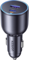 Ugreen EC701 USB-C (PD) + USB-A Autós gyorstöltő 63W - Fekete