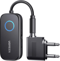 Ugreen CM671 Bluetooth 5.3 audio vevő + airplane adapter - Fekete
