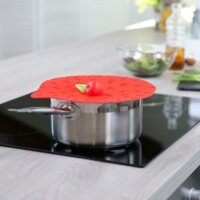 Charles Viancin Berries Szilikon fedő 23 cm - Piros eper forma