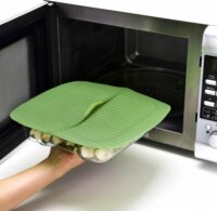 Charles Viancin Banana Leaf Szilikon fedő 25 x 25 cm - Zöld banánlevél forma