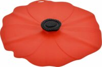 Charles Viancin Poppy Szilikon fedő készlet 4 darabos 28/23/15/10 cm - Piros pipacs forma