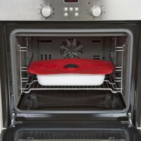 Charles Viancin Poppy Szilikon fedő 42x31,5 cm - Piros pipacs forma