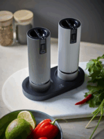 Peugeot Linea Bambusz Só / Borsörlő tálca Ø 65 mm őrlőkhöz - Matt fekete