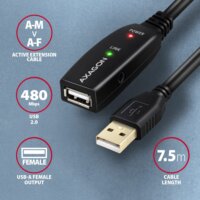 Axagon ADR-207- USB 2.0 adapterkábel 7m - Fekete