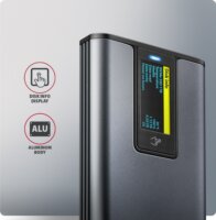 Axagon EEM2-SD2 2.5" USB 3.2 Gen 2 M.2 Külső SSD ház - Ezüst