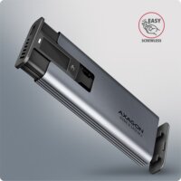 Axagon EEM2-SD2 2.5" USB 3.2 Gen 2 M.2 Külső SSD ház - Ezüst