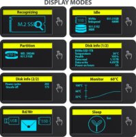 Axagon EEM2-SD2 2.5" USB 3.2 Gen 2 M.2 Külső SSD ház - Ezüst