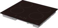 Tesla HI6401MB Beépíthető 4 zónás Főzőlap - Fekete
