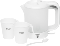 Adler AD1381 Elektromos Utazó Vízforraló 0.5L 900 Watt - Fehér