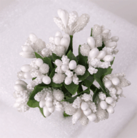 Iris dekor bogyós csokor művirág 9cm - Többféle