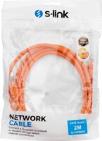S-link SL-CAT602TR UTP CAT6 Patch kábel 2m - Narancssárga