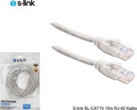 S-link SL-CAT15 UTP CAT6 Patch kábel 15m - Szürke