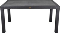 Iris GF-210 ECO Műanyag kerti rattan asztal 90x150cm - Szürke