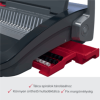 GBC CombBind CB20 spirálozó gép - Fekete/Piros